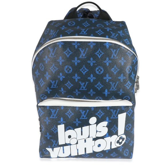 Louis Vuitton Blue Monogram Canvas Everyday Discovery Backpack - Picture 1 of 5